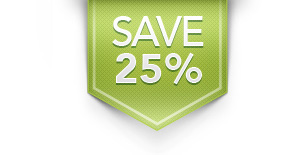 Save 25 Percent