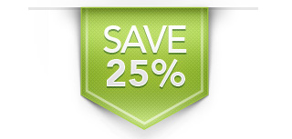 Save 25 Percent