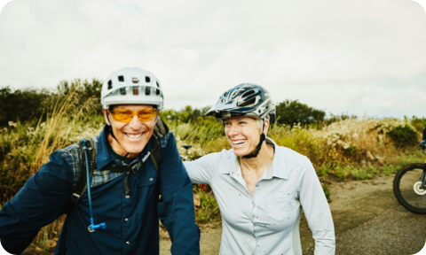 biking couple